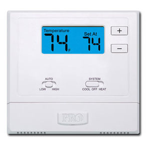 Raumthermostat / wandmontiert / für Heizungen / mit Digitalanzeige