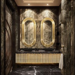 Goldener Spiegel für Badezimmer - alle Hersteller aus Architektur und