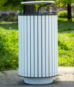 Abfallbehälter / galvanisiertem Stahl