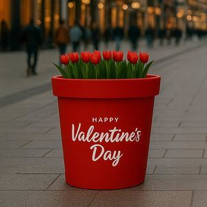 Dekorativer Aufkleber / für Pflanzgefäß 1