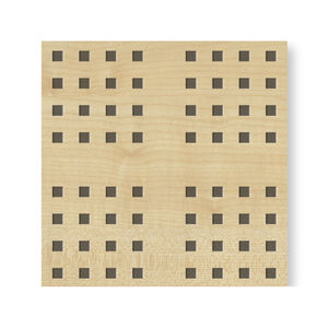 Akustikplatte für Wände / für Trennwandsysteme / MDF / Sperrholz