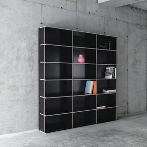 Modul-Bibliothek / modern / für Büro / aus Sperrholz