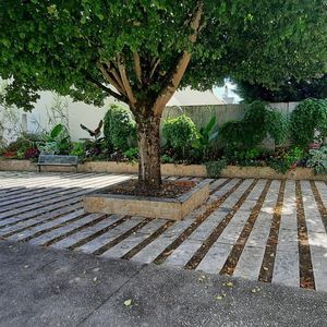 Betonplattenbelag