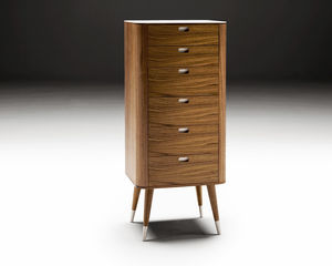 moderner Chiffonnier / aus Eiche / aus Nussbaum / aus Esche