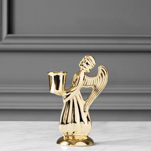 Kerzenhalter / Messing mit Goldauflage 1