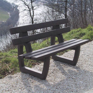 klassische Parkbank