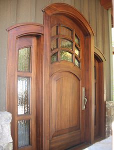 Eingangstür - BROCK 503 - AppWood - Holz / einflügelig / halbverglast