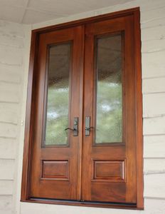 Eingangstür - STONEMAN 520 - AppWood - Holz / einflügelig / halbverglast