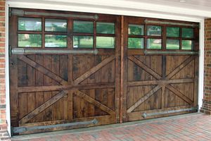 einflügelige Garagentore / Holz / manuell