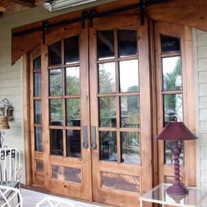 Eingangstür - BROWN - AppWood - Holz / faltbar / verglast