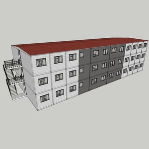 Fertigbau-Gebäude / für den Wohnungsbau / modern