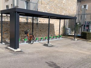 Metall-Textil-Überdachung für öffentliche Plätze / für öffentliche Bereiche