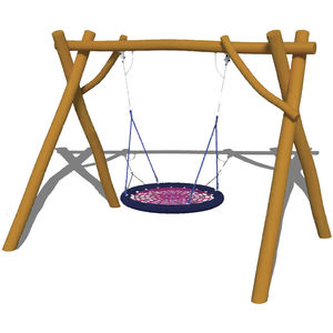 Edelstahl-Schaukel / Holz / für Spielepark