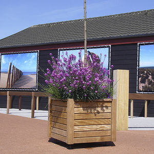 Holz-Pflanzkübel