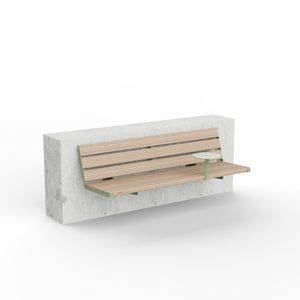 Bank / pulverbeschichteter Edelstahl 1