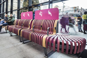 moderne Parkbank