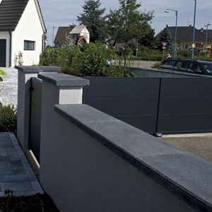 Platten-Zaun - L - Heinrich & Boch - Beton / Garten