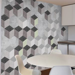 moderne Tapete / aus Zellulosefaser / aus Naturfaser / mit geometrischem Muster