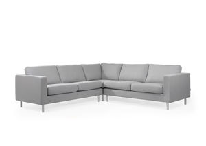 schwarzes Sofa