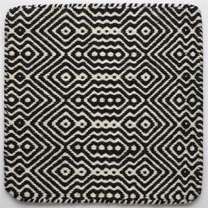 moderner Teppich / mit geometrischem Muster / Wolle / quadratisch