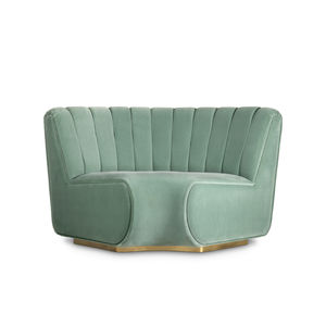 Modulsofa / modern / Samt / Messing