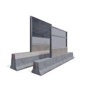 Lärmschutzwand mit modularen Platten