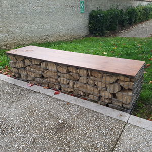 Parkbank / Garten / modern / Stein