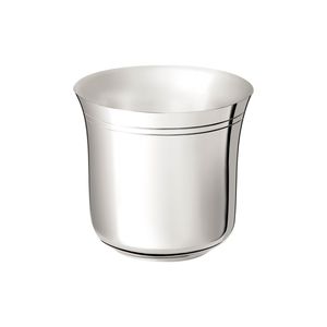 Eierbecher / versilbertes Metall
