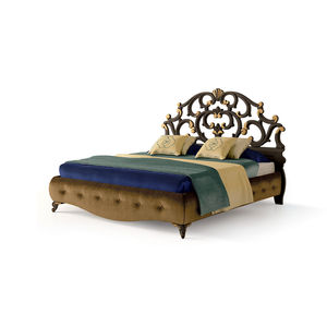 Doppelbett / Stil / Polster / Stoff