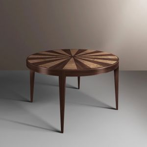 Klassischer Tisch - 6780A - Ebanart srl - aus Kirschbaum / rund / oval