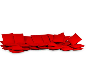 Modulsofa / originelles Design / Stoff / für mehrere Personen