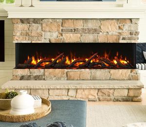 Elektrokamin - 40-TRU-VIEW-SLIM - Amantii - modern / offene Feuerstelle