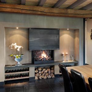 Gaskamin - 2500 - boley - modern / offene Feuerstelle / Einbau