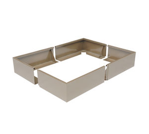 Edelstahl-Pflanzkübel / Aluminium / COR-TEN®-Stahl / quadratisch