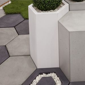 Betonplattenbelag