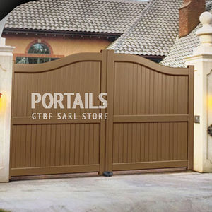 einflügelige Tore / Aluminium / Platten / für Privatgebrauch