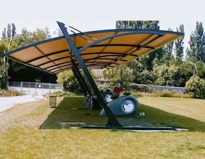 Metall-Textil-Überdachung für öffentliche Plätze / für Sportplätze