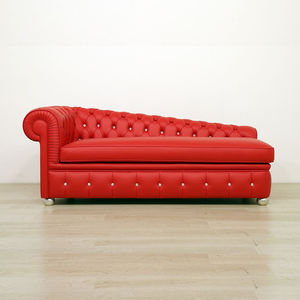 Chesterfield-Récamiere / Leder