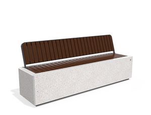 Bank für den öffentlichen Raum / aus recyceltem Material