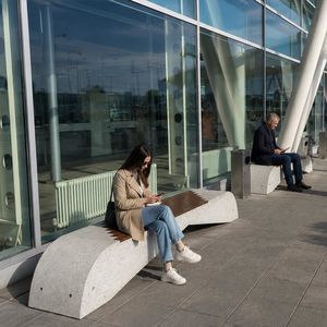 moderne Bank für den öffentlichen Raum
