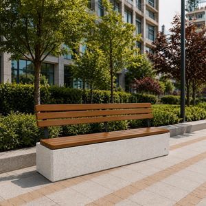 moderne Gartenbank
