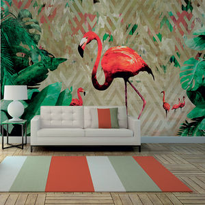 moderne Tapeten / Stoff / Vinyl / Tiermuster
