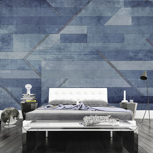 moderne Tapeten / Stoff / Vinyl / Geometrische Motive