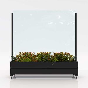Glas-Windschutzwand