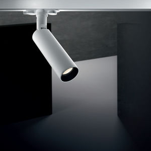 LED-Schienenleuchte / rund / Aluminium / Objektmöbel