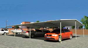 Carport aus galvanisiertem Stahl