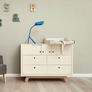 moderne Kommode / Holz / für Kinder (Unisex) / weiß