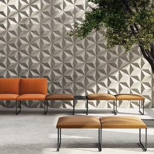 modulare Polsterbank / modern / Stoff / Leder