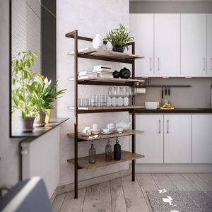 modernes Regal / Aluminium / für Badezimmer / Wohnzimmer