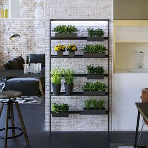 wandmontiertes Regal / modern / Aluminium / Wohnzimmer